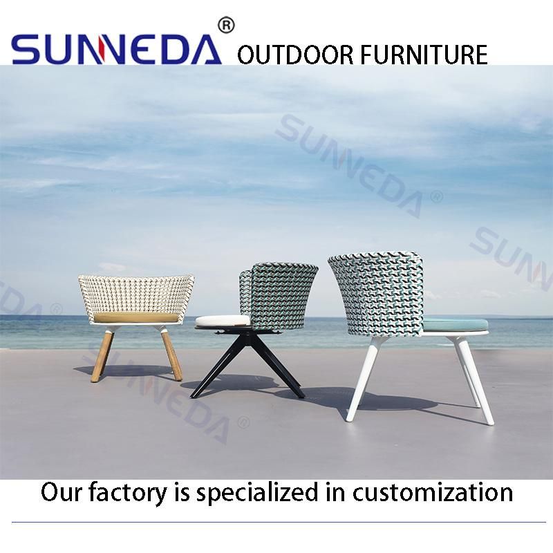 High Class Outdoor Chair Rattn Wicker Garden Yard Hotel Groud Dining Sets Furniture