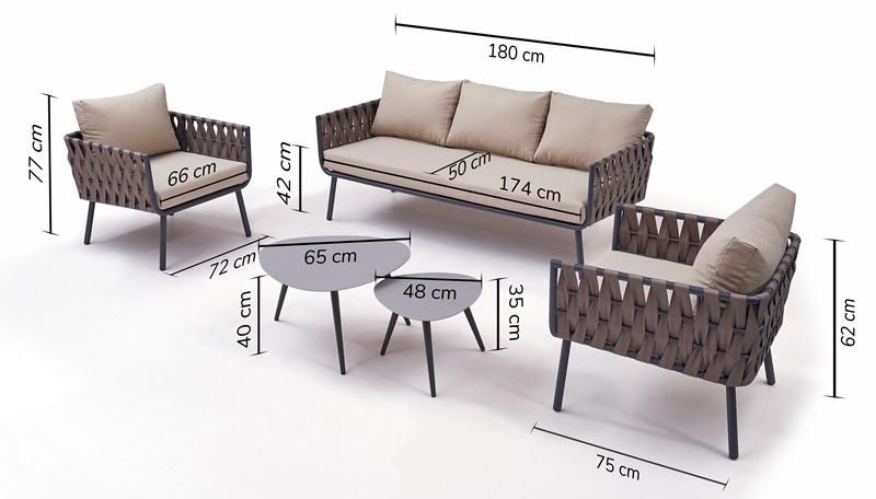 Modern Garden Patio Hotel Resort Villa Rope Home Outdoor Furniture