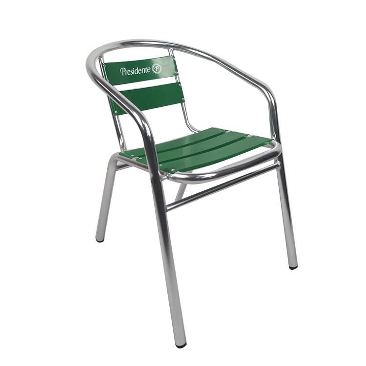 Customize Logo Brand Outdoor Dining Chair Ads Cheap Garden Bar Furniture
