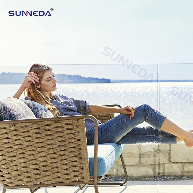 Modern Style Leisure Outdoor Coffee Table Sofa Set
