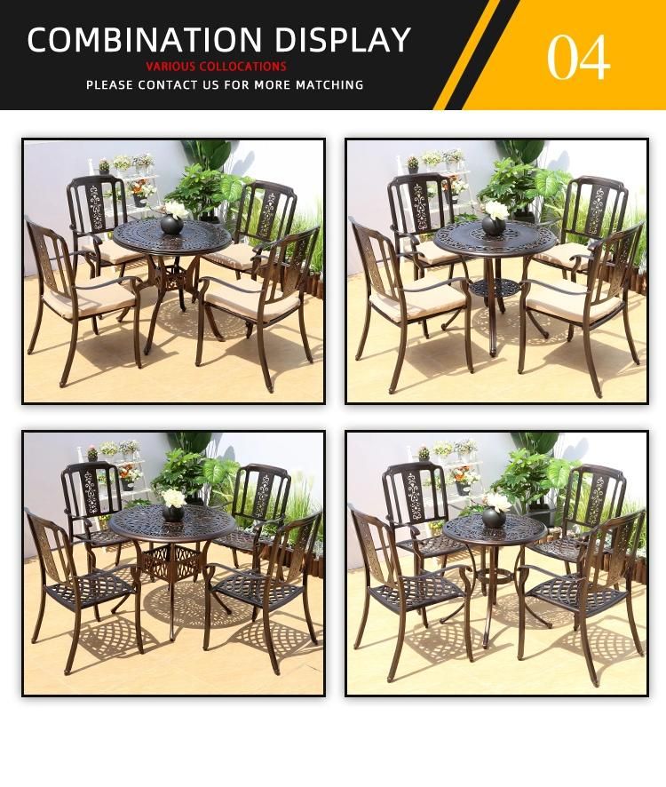 High-Quality Cast Aluminum Products/with Round Table and 4 Chairs