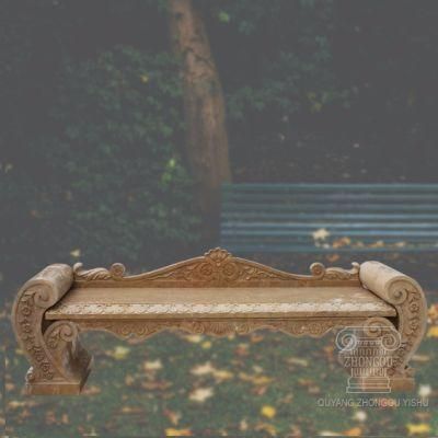 Decorative Marble Bench with Good Hand Carved Quality