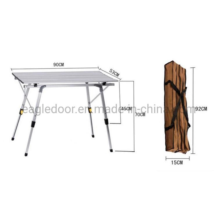 PP Outdoor Lightweight Portable Dining Aluminum Folding Table