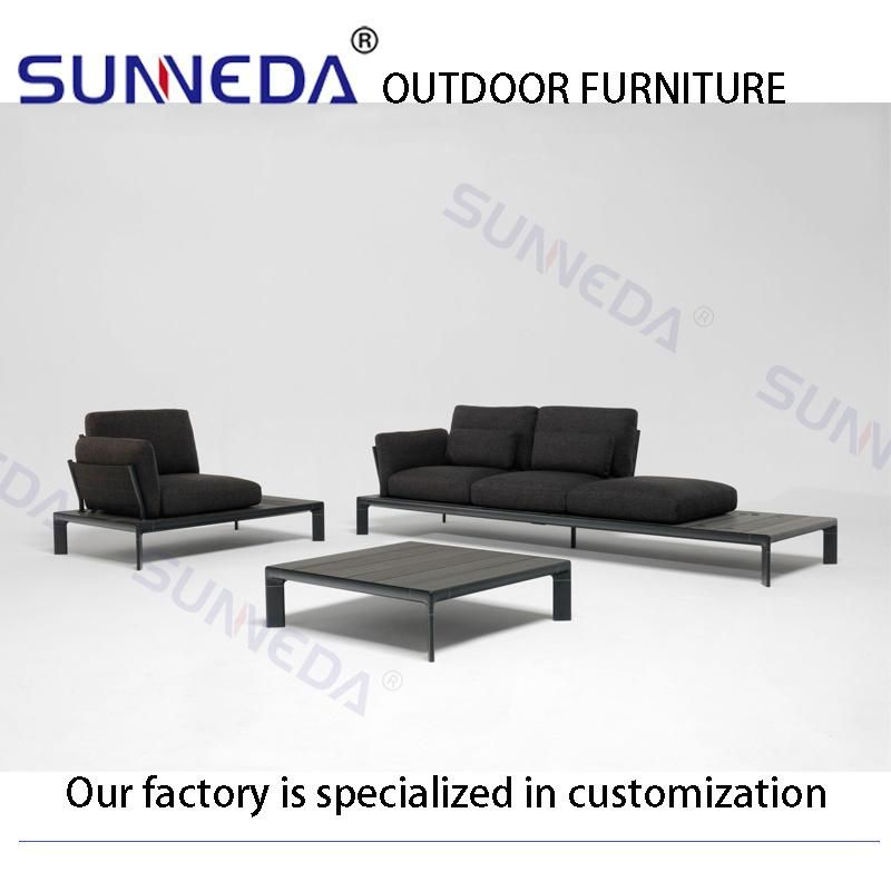 Outdoor Presentable Patio Hotel Home Balcony Aluminum Frame Sofa Set