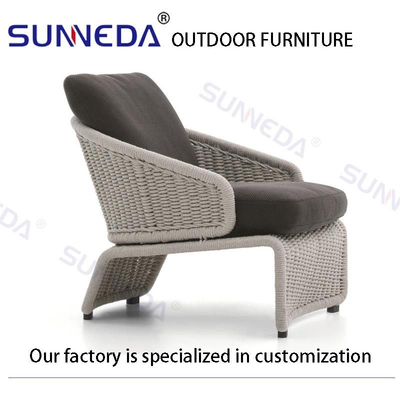 Garden Aluminium Outdoor Rattan Chair Lounger Beach Chaise Lounger