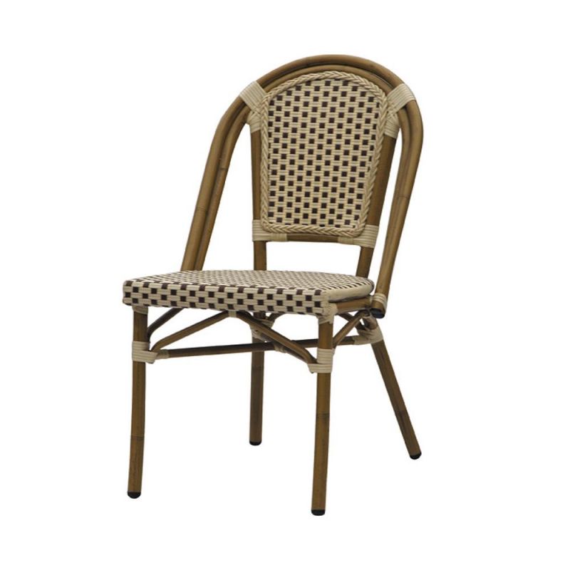 Cheap Bamboo Look Garden Chair PE Rattan Outdoor Chair
