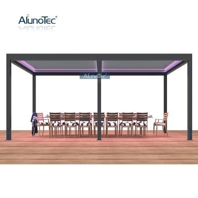 Sun Shading Windproof AlunoTec Solid Plywood Box Packing Economical Bioclimatic Luxury Gazebo