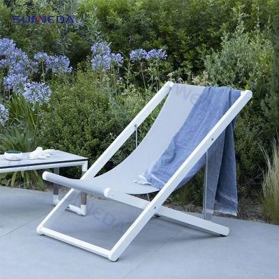 Italian Style Countryside Villa Pool Aluminium Alloy Garden Patio Lounger Set