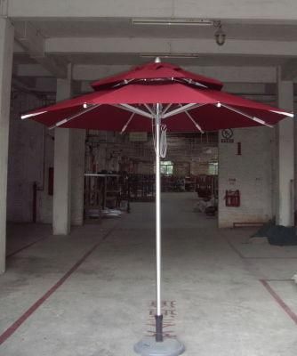 Foshan Factory Outdoor Garden Patio Aluminum Middle Umbrella High Quality