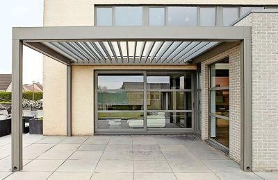 Rotatable Roof Blades Louver Aluminum Motorized Waterproof Gazebo