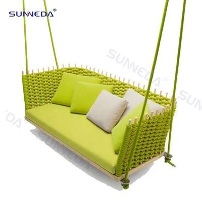Hot Sales Quality Metal Frame Rope Egg Swing Hanging for Garden Villa