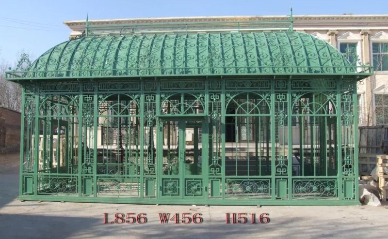 Garden Decoration Forged Iron Gazebo Greenhouse Conservatory