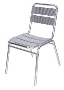 Armless Stackable Aluminum Outdoor Dining Garden Leisure Chairs (JJ-A04)
