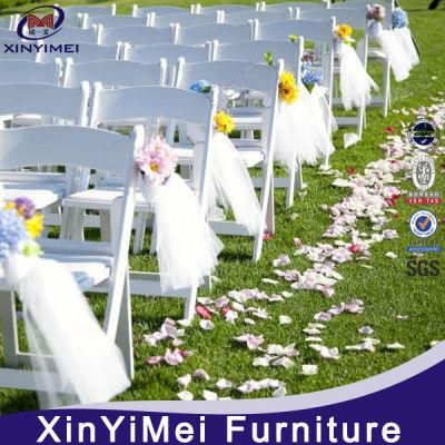 White Folding Plastic Wimbledon Chair for Wedding Reception