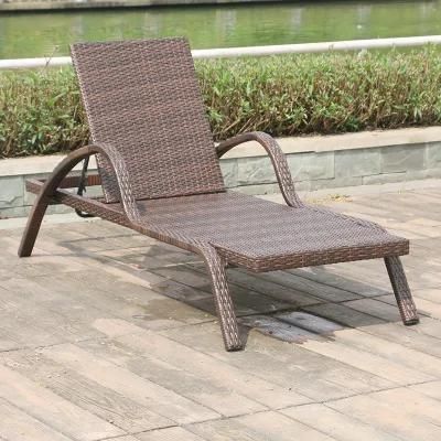 Sun Beach Bed Chair Outdoor Daybed Rattan Leisure Chaise Lounge