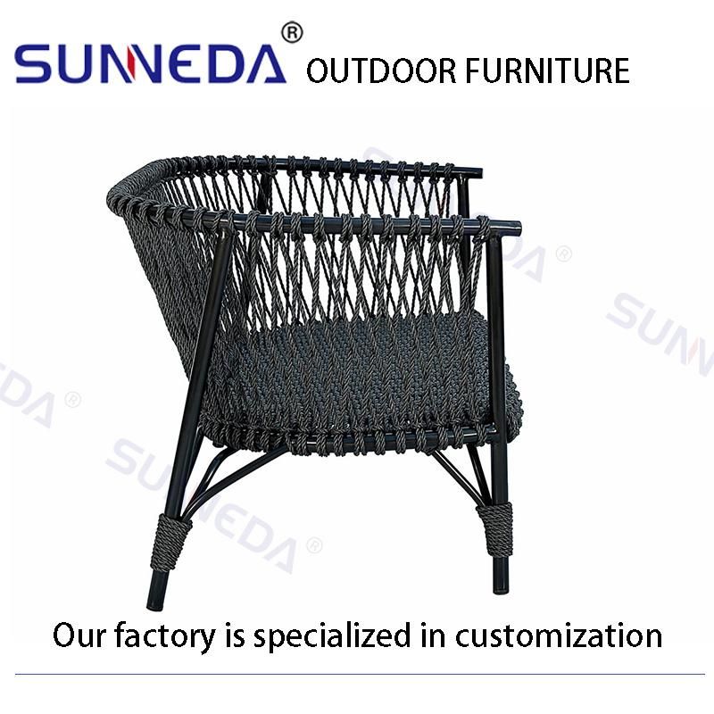 Patio Bistro Garden Outdoor Furniture Aluminum Double Sofa Seat