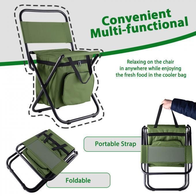 Jetshark Multi-Functional Bag Portable Lightweight Oxford PVC Waterproof Folding Backrest Chair