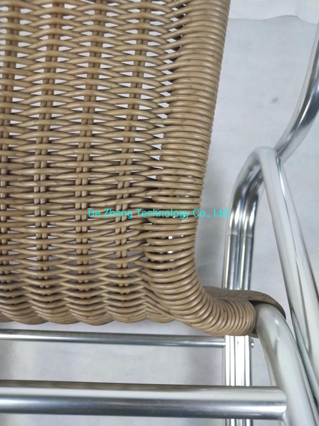 All Resistance Bistro Bar Heavy Duty Outdoor Garden Strong Steel Wire PE Rattan Chair