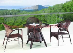 Iron Frame Wicker Leisure Garden Dining Furniture (JJ-S478&564)