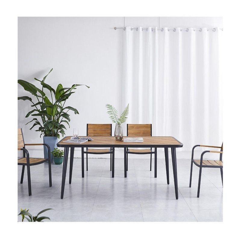 Modern Luxury Restaurant Outdoor Rectangular Home Furniture Breakfast Bar Dining Room Table Set Dining Tables