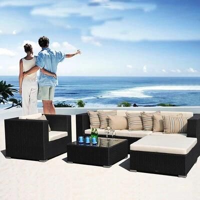 Tea Table Combination Courtyard Balcony Leisure Furniture Outdoor Garden Rattan Chair