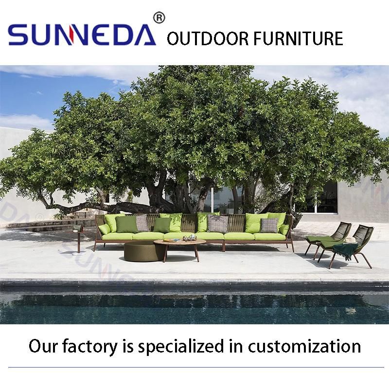 Italian Style Leisure Comfortable Fashion Cushion Luxury Modern Outdoor Sofa