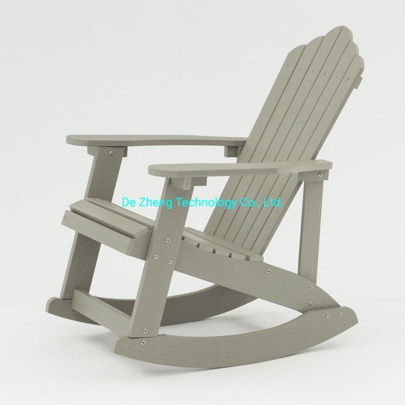 High Quality Beach Plastic Wood Balcony Rocking Chair Outdoor Adirondack Rocking Chair