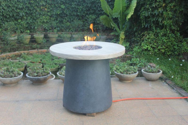 Morden Style Table Outdoor Courtyard Gas Propane Heater Round Fire Pit Bar