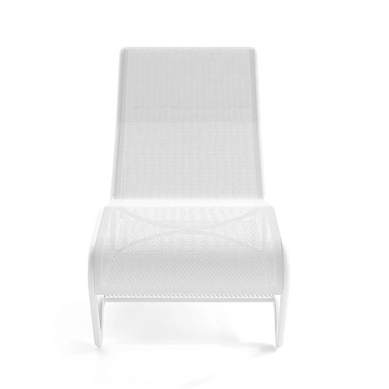 Beach Outdoor Sunlounge with Strong Load Bearing Aluminum Frame