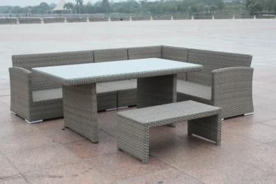 Wicker Outdoor Chaise Couch Garden Lounge Suites Sofa Bed L Shaped Rattan Patio Furniture
