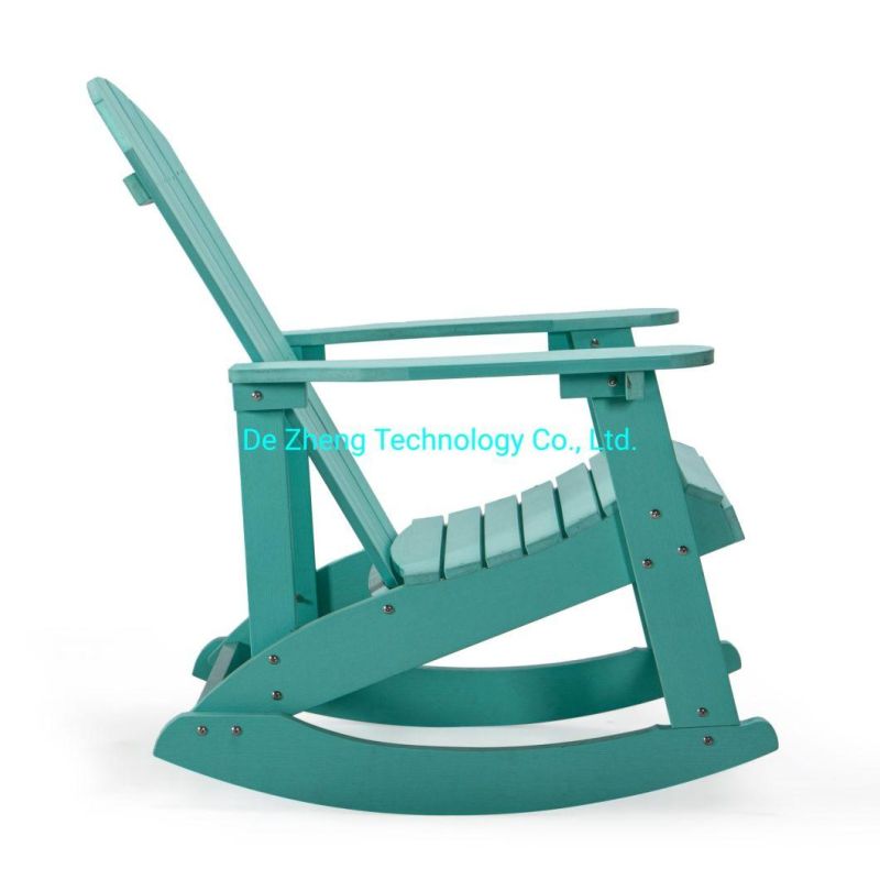 Patio Plastic Coffee Rocking Chair Outdoor Garden Plastic Polywood Deck Adirondack Dining Rocking Chair