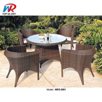 Outdoor Rattan Dining Table Chair Garden Furniture Set