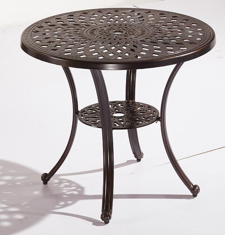 Leisure Style Diameter 78 Cm Aluminum Patio Table Set Dining Bar