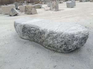 Grey White Marble Stone out Door Garden Decoration Natural Bench