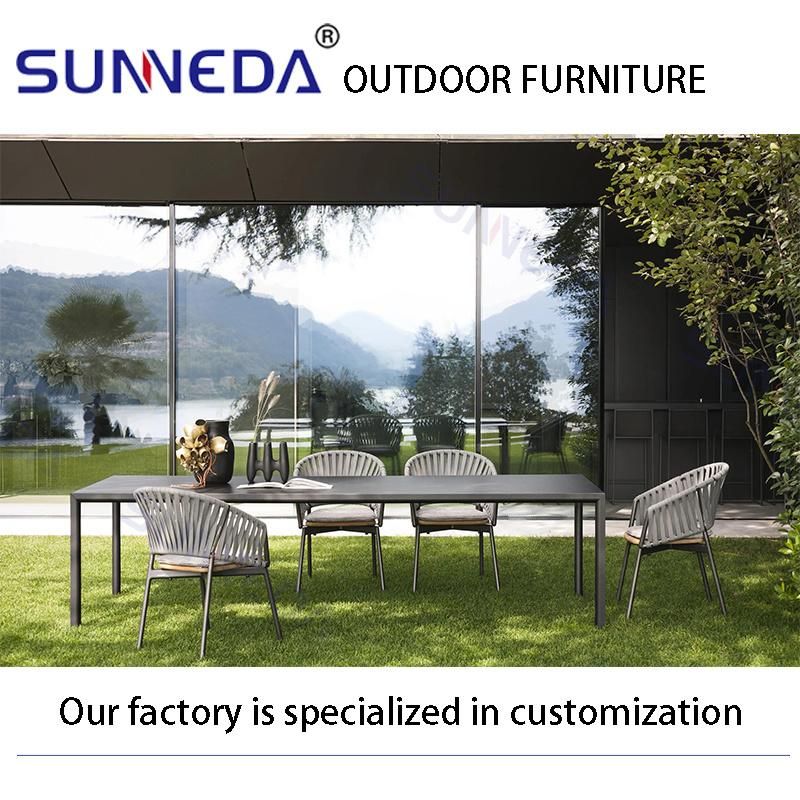 Aluminium Alloy Classic Durable Metal Studio Hotel Garden Furniture Set
