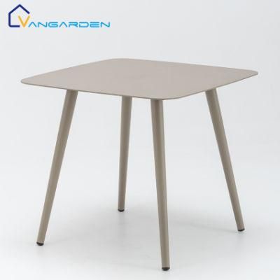 Vangarden 118cm Aluminum Restaurant Outdoor Patio Dining Table