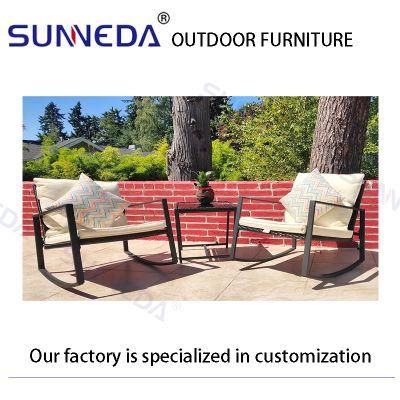 Classic America Style Garden Furnitures Aliminum Frame Modern Simple Outdoor Chair Sofa