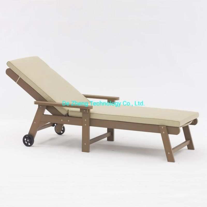 China Wholesale Modern Outdoor Garden Chaise Lounge for Home with Cushion