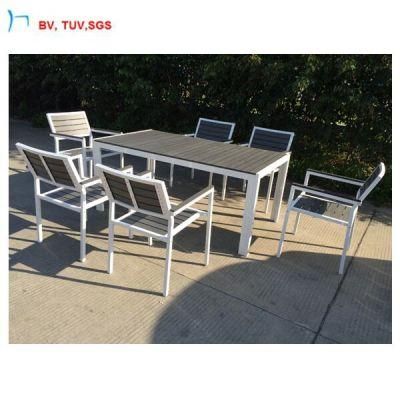 C-Outdoor Plastic Wood Modern Coffee Table and Chairs-CF1248