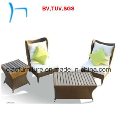 F- Hot Selling Outdoor Garden Wicker Sofa Set (CF1000F+CF1000E+CF1000T)