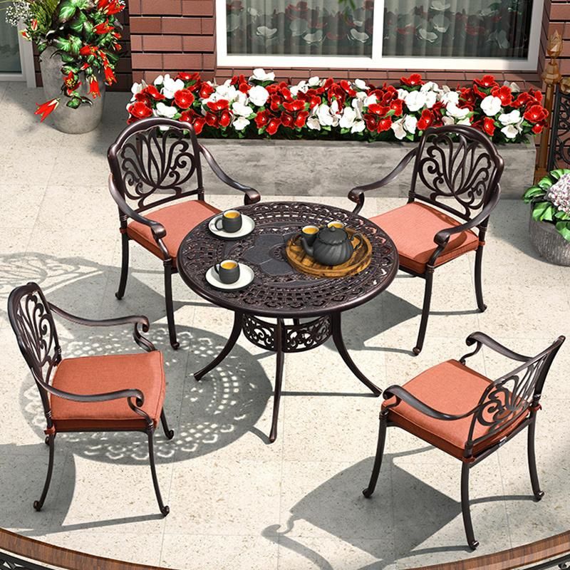 Outdoor Patio Cast Aluminum Furniture Marble Furniture
