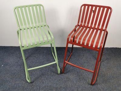 Outdoor Customized Furniture French Bistro Restaurant Rattan Cafe Patio Armless Chair