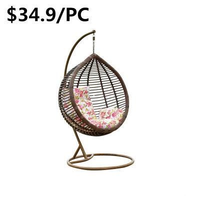 Cheap Garden Hotel Rattan Hanging Egg Home Patio Swing Chair