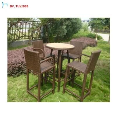 C-High Quality Modern Rattan Table and 4 Seater Chairs