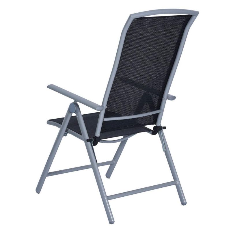 6PCS Metal Garden Furniture Set with Chair and Round Table