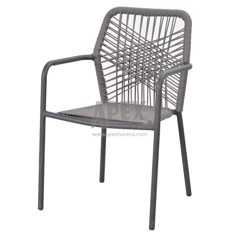 Garden Furniture Dining Rope Chair for Restaurant and Cafe