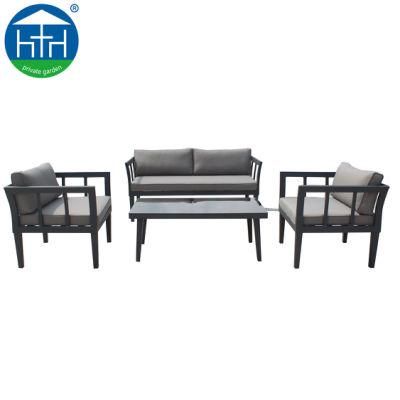 European Outdoor Sofa Furniture Powder Coating Aluminum Sofa Sets