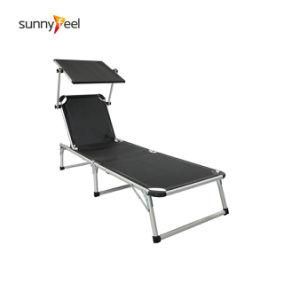 Outdoor Aluminum Folding Bed Lounge Outdoor Chaise Sunbed