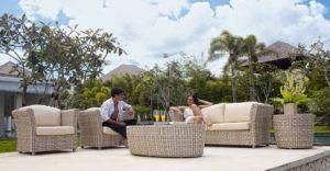 5PC Outdoor PE Rattan Conversation Sofa Sets