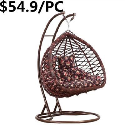 Cheap Rattan Furniture Egg Wicker Outdoor Hanging Patio Swing Chair